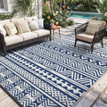 MontVoo Outdoor Rug Carpet Waterproof 6x9 Outdoor Patio Rug Mat Reverisble by MontVoo
