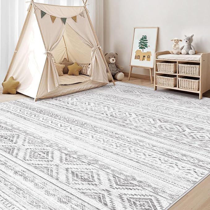 cotiled 7x9 Area Rugs Living Room Rug: Washable Boho Rugs - Image 7