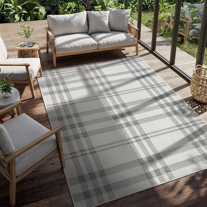 CAMILSON Easy Jute Rug 10x14, Indoor Outdoor Off-White Color Fiber Area Rugs - Image 9