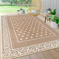 Pauwer Waterproof Outdoor Rug 8x10, Reversible Plastic Straw Patio Camping Rug by Pauwer
