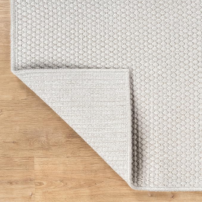 CAMILSON Easy Jute Rug 8x10, Indoor Outdoor Off-White Farmhouse Area Rugs - Image 9