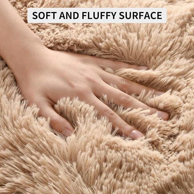 Tepook Super Soft Fluffy Rugs for Living Room, Area Rugs 8x10 for Bedroom - Image 6