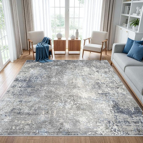 9x9 Square Rug Living Room – Washable Non-Slip Indoor Area Rug by BYYVOORugsforYourHome