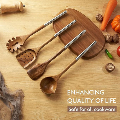 Edergoo 4 PCS Acacia Wood Cooking Utensils Set - Image 3