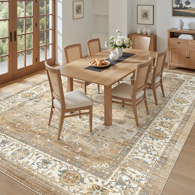 befbee 9x12 Area Rug, Ultra-Thin Washable Rugs - Image 7
