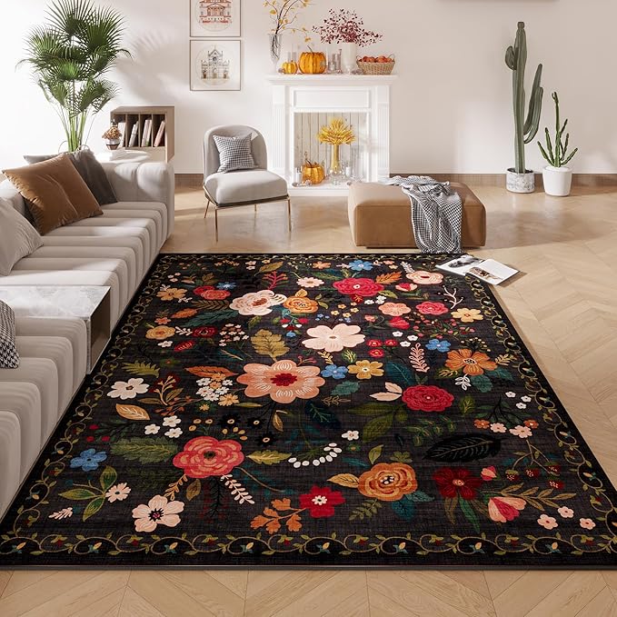 Rugcomf Area Rugs 8x10 Rug for Living Room Clearance Washable Boho Area Rug Non - Image 7