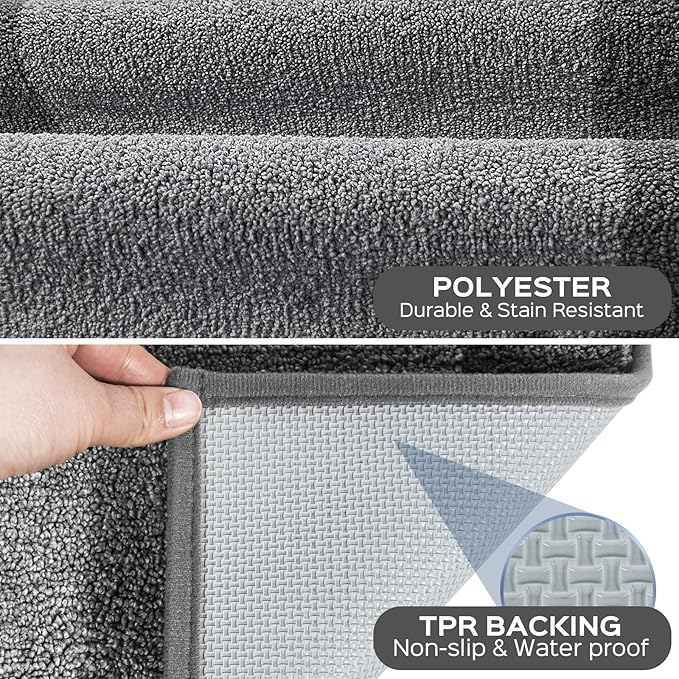 Machine Washable Kitchen Rug 24" x 70", Non Slip Kitchen Mat - Image 3