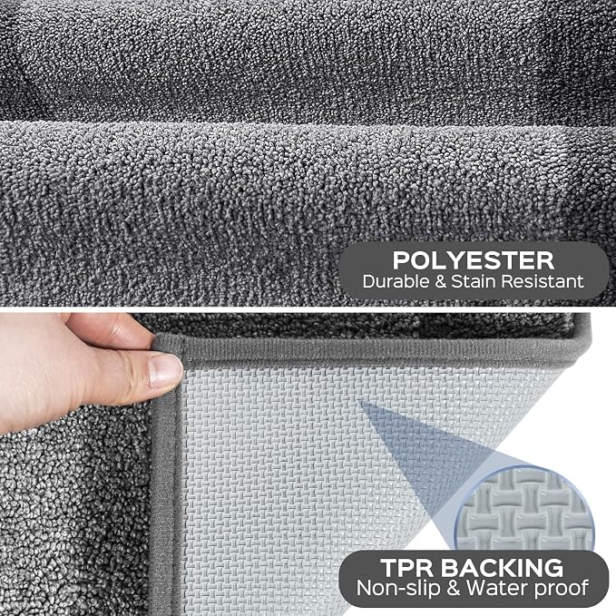 Machine Washable Kitchen Rugs Set of 2, Non Slip Kitchen Mats - Image 3
