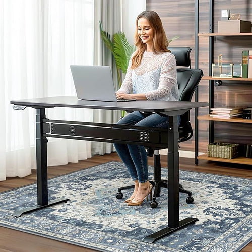 36"x60" Office Chair Mat for Hardwood Tile Floor, Under Desk Carpet Protector - Image 2