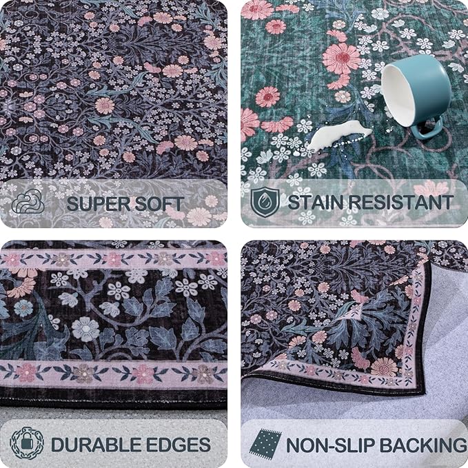Washable 2'6" x 10' Runners for Hallways, Non Slip Long Floor Runner for Kitchen - Image 7