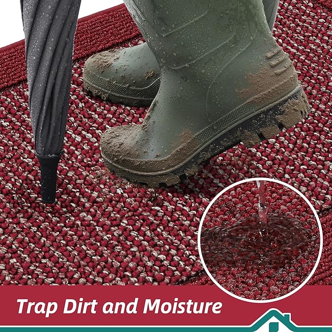 BEQHAUSE Indoor Door Mat 36" x 60", Dirt Trapper Door Mats Non-Slip Entryway - Image 3
