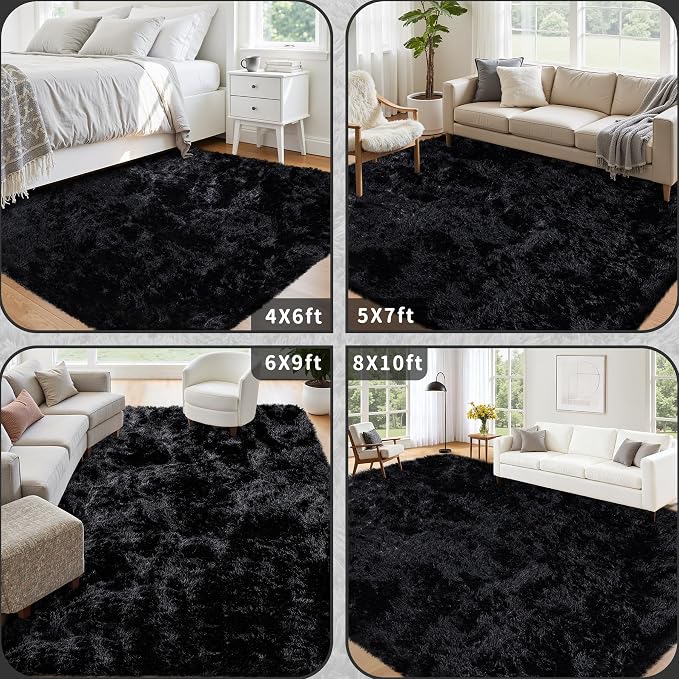 6x9 Area Rug for Living Room: Ultra Soft Fluffy Rug Modern Large Thicked Shag - Image 5