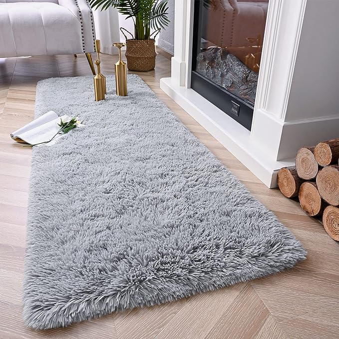 Chicrug Soft Runner Rugs for Bedroom Living Room Plush Fluffy Rug 2x5 Feet - Image 2