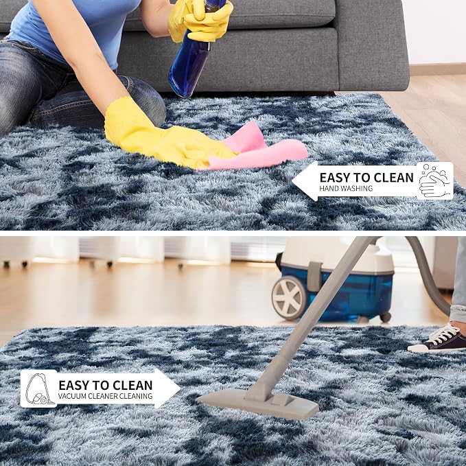 Tepook Fluffy Large Rugs for Living Room, 8x10 Area Rugs for Bedroom, Modern - Image 6