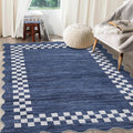 GarveeHome 4x6 Area Rug Small Washable Living Room Rug Scalloped Rug by GarveeHome