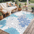 GENIMO Indoor Outdoor Area Rug 6'x9', Machine Washable Rugs by GENIMO