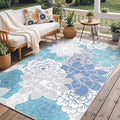 GENIMO Indoor Outdoor Area Rug 5'x8', Machine Washable Rugs by GENIMO