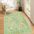 DUKINO 4x6 Rug, Washable Animal Area Rug by DUKINO