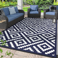 GENIMO Outdoor Rug 4'x6' Waterproof, Reversible Mats, Outdoor Area Rug by GENIMO