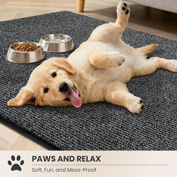 PURRUGS Dirt Trapping Door Mat 32" x 47", Non-Slip Machine Washable Entry Rug - Image 3