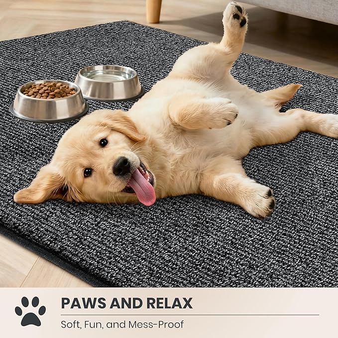 PURRUGS Dirt Trapping Door Mat 24" x 35.5", Non-Slip Machine Washable Entry Rug - Image 3