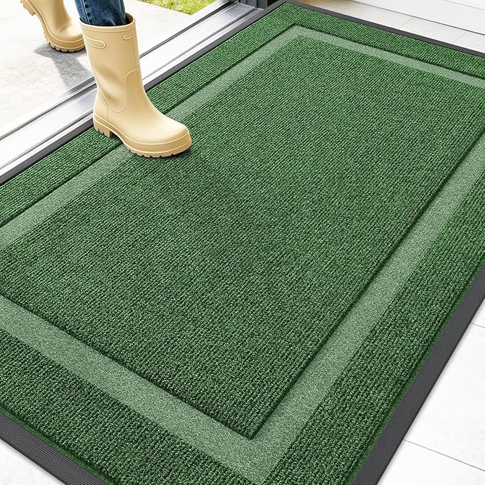 OLANLY Front Door Mat Indoor Outdoor Entrance, Waterproof All-Season, by OLANLY