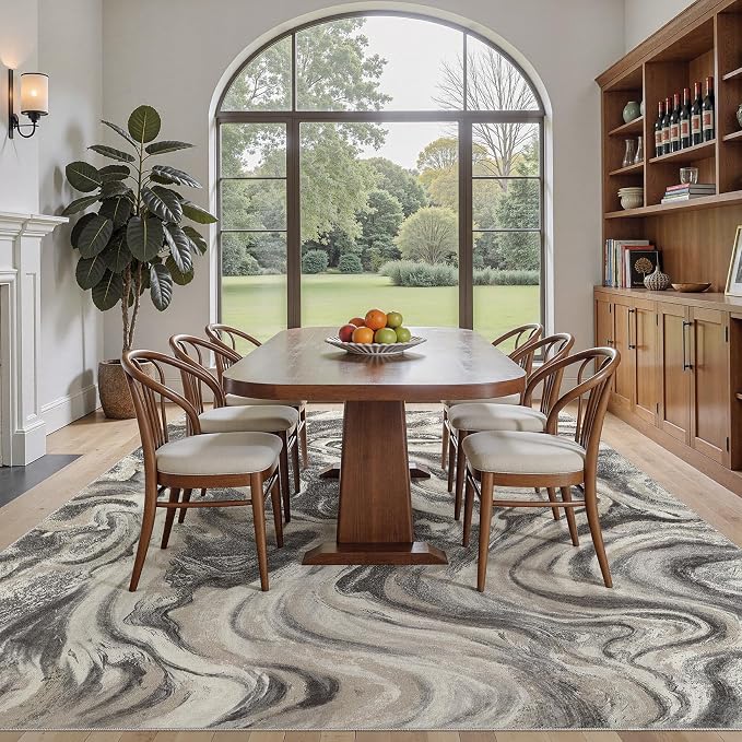 DMOYEST Living Room Area Rugs-6x9 Abstract Large Soft Indoor Washable Rug - Image 5