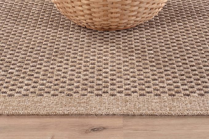 CAMILSON Easy Jute Rug 2x3, Indoor Outdoor Natural Color Fiber Area Rugs - Image 3