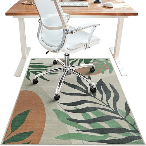 36"x48" Office Chair Mat for Hardwood Tile Floor, Under Desk Carpet Protector by BESBLEE
