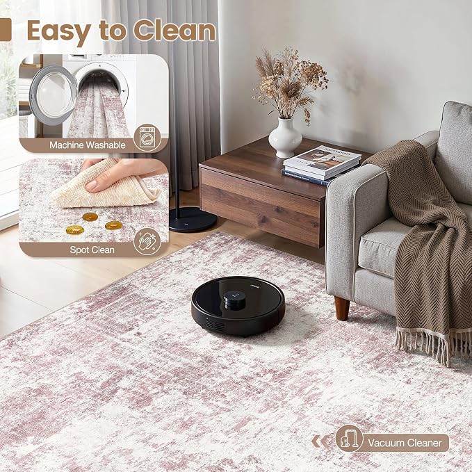 Washable 8x10 Area Rug for Living Room - Image 2