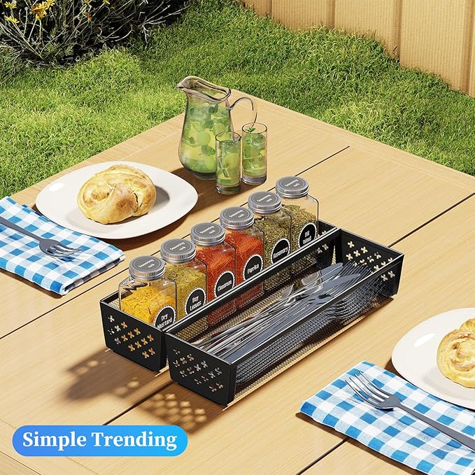 Simple Trending Silverware Drawer Organizer, 8 Pack Utensil Organizer - Image 4