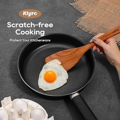 Teak Kitchen Utensils Set, 5 Piece Premium Wooden Cooking Utensils Set - Image 4