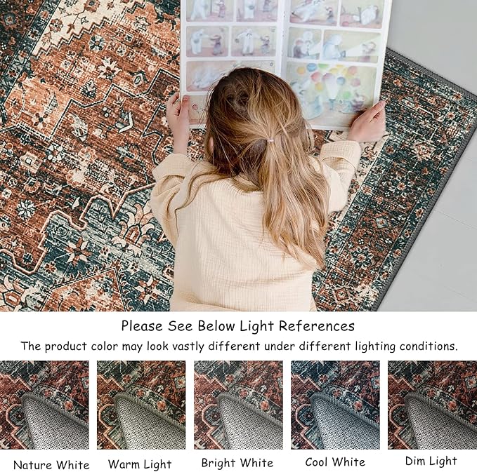Moynesa Ultra-Thin Washable Runner Rug - Image 6