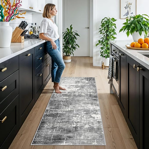 2x6 Abstract Kitchen Runner Rug by HYHAOYUNLAI