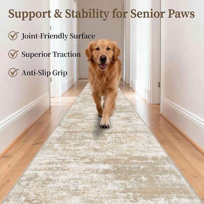 Washable Carpet Runners for Hallway 14ft-Non Slip Floor Runners for Dogs - Image 3