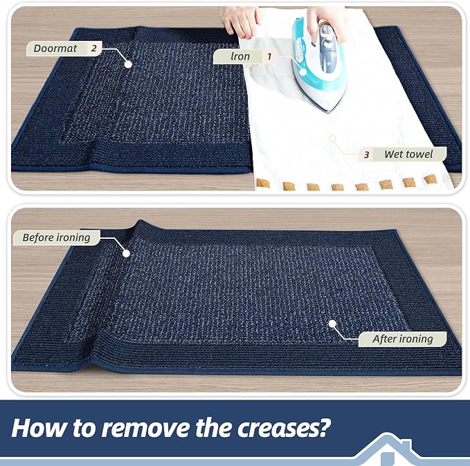 BEQHAUSE Indoor Door Mat 32" x 48", Dirt Trapper Door Mats Non-Slip Entryway - Image 9