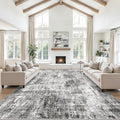 10x14 Area Rug Living Room – Washable Large Neutral Modern Abstract Soft Low by ZHXXUJ