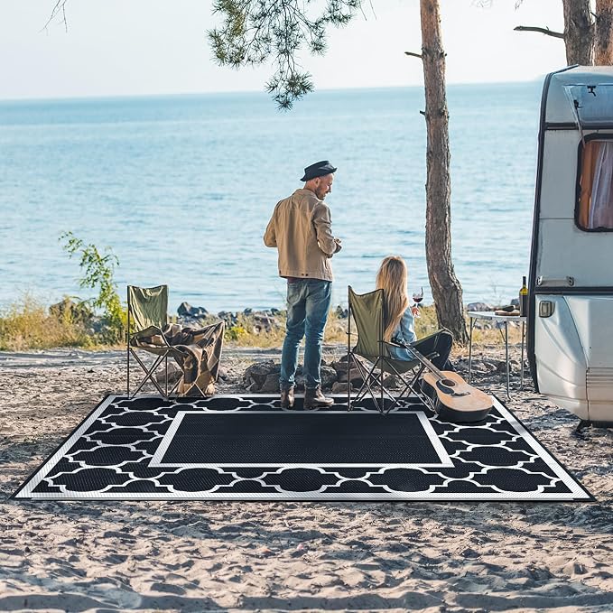 GENIMO 5' x 8' Outdoor Rug Waterproof - Image 3