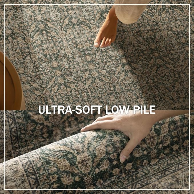 Machine Washable Hallway Runner Rugs: 2'6"x8' Kitchen Rug Stain Resistant Non - Image 5