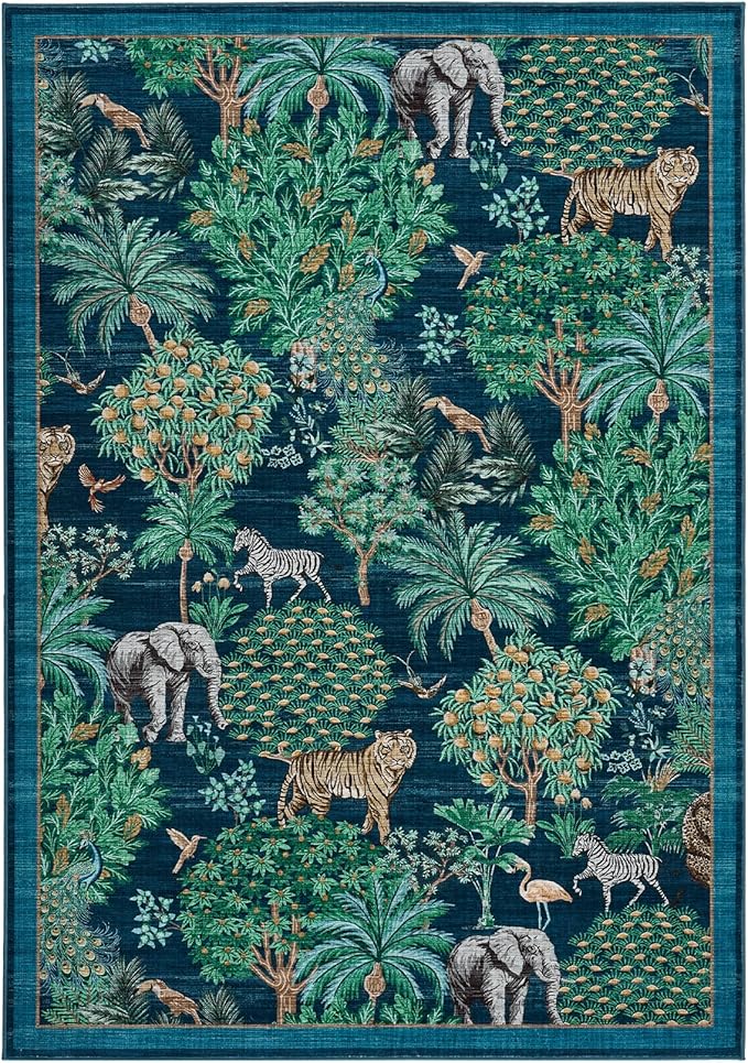 GarveeHome Jungle 8x10 Area Rug Washable Rugs - Image 4