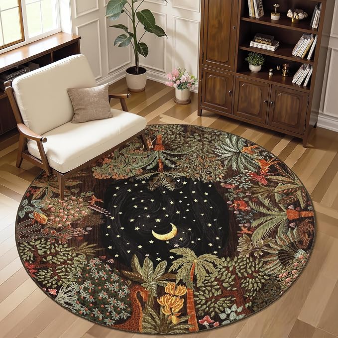 GarveeHome Round Area Rugs 5ft for Bedroom - Image 7
