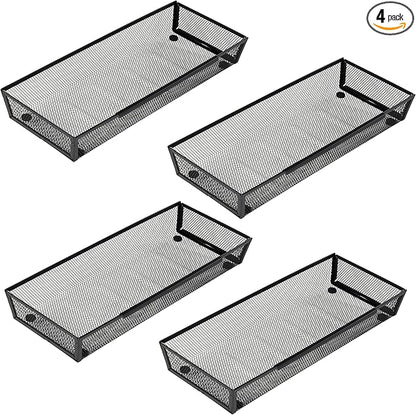 Mesh Tray Silverware Drawer Organizer Utensil Cutlery Tray Office Supplies by ihomecooker