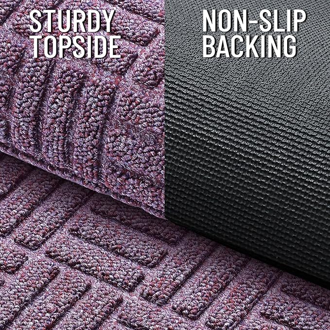 OLANLY Front Door Mat Outside Entrance 71x47, Heavy Duty Sturdy Natural Rubber - Image 3