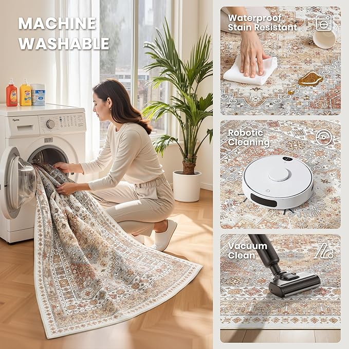 zesthome 3x20 Washable Runner Rug - Image 6