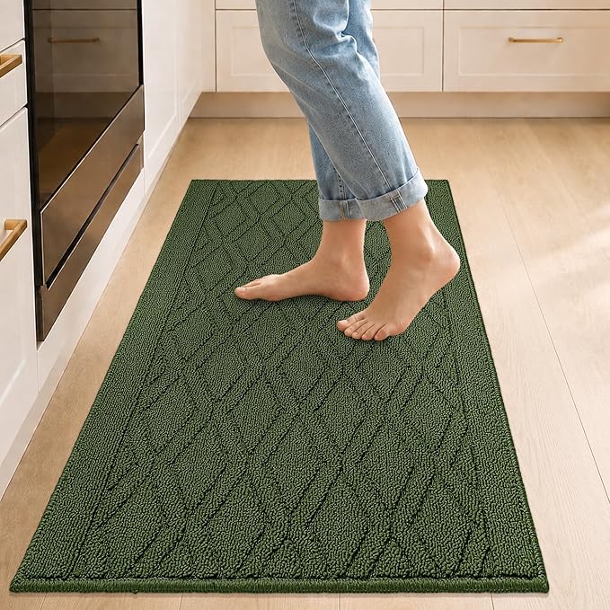 COSY HOMEER Kitchen Rugs 24"x35" Non-Slip Washable Kitchen Mats by COSYHOMEER