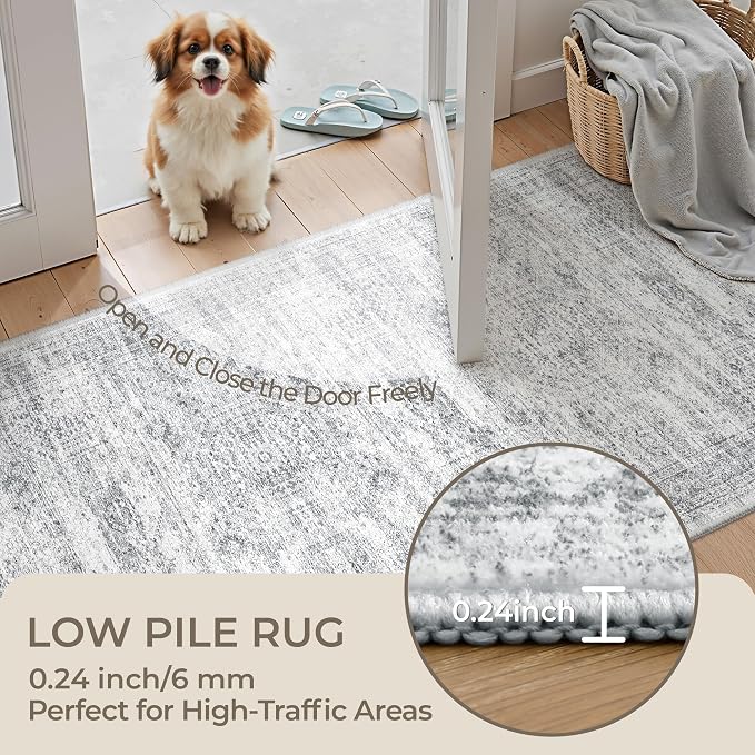 3x18 Washable Runner Rug for Hallway, Non-Slip Long Hallway Runner for Entryway - Image 6
