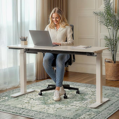 36"x60" Office Chair Mat for Hardwood Tile Floor, Under Desk Carpet Protector - Image 2