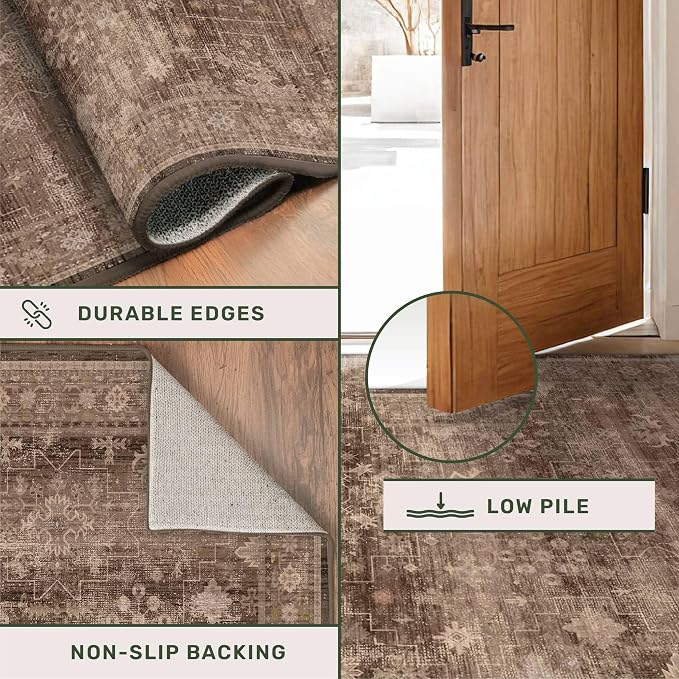 Hazo Haus Brown Rug for Living Room 10x12 - Image 5