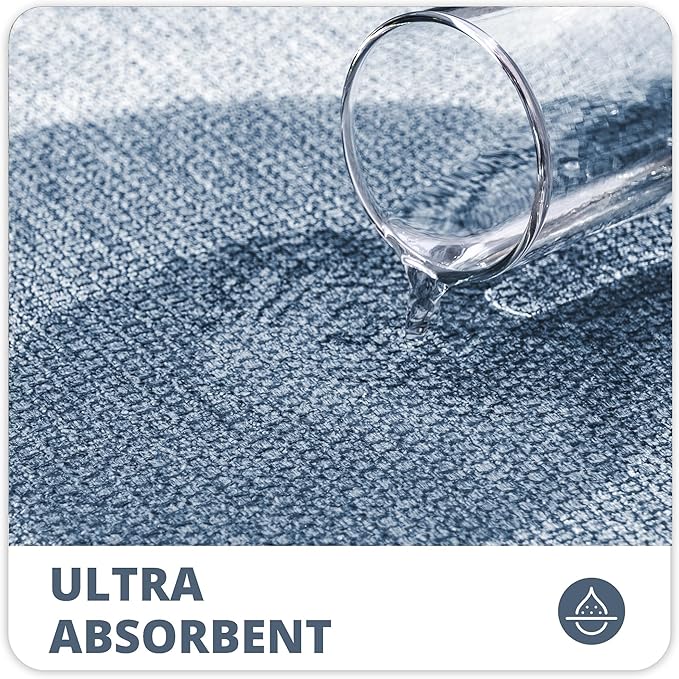 Bath Mat, Ultra Thin Bathroom Rugs, Rubber Bath Mats - Image 3