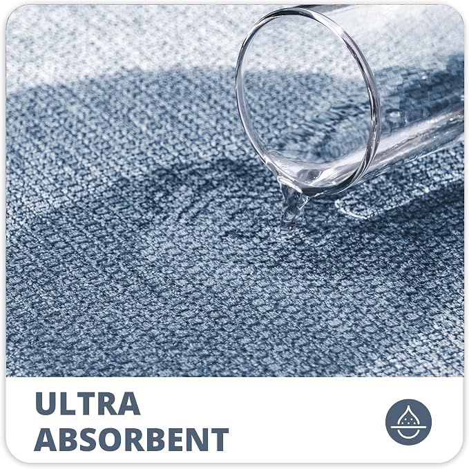 Bath Mat, Ultra Thin Bathroom Rugs, Rubber Bath Mats - Image 3